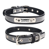 Leather Personalized Engraved Dog Collar