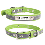 Leather Personalized Engraved Dog Collar