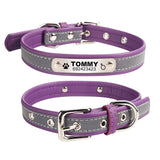 Leather Personalized Engraved Dog Collar