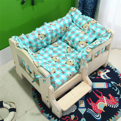 Kennel Wood Pet Bed